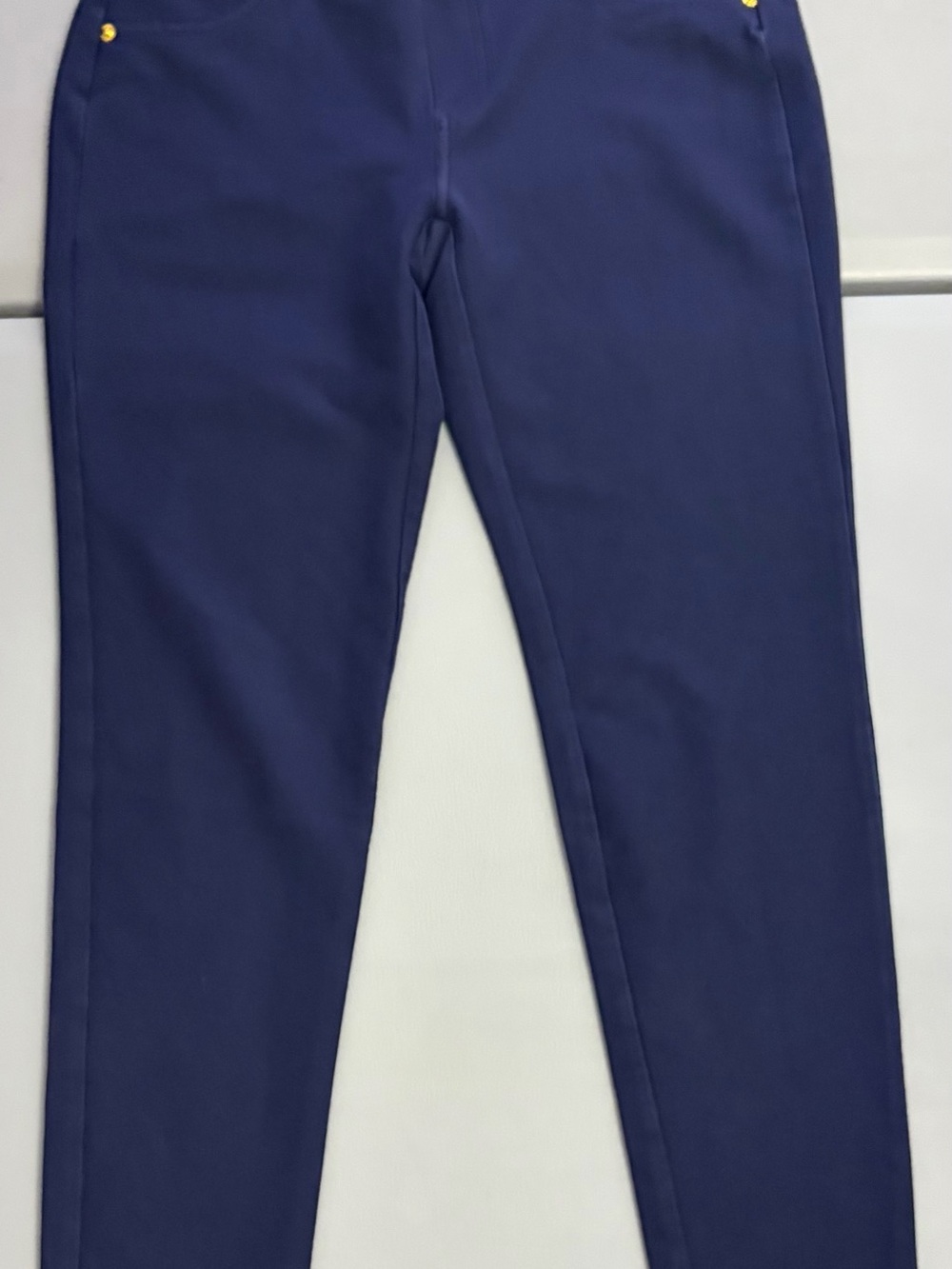 Michael Kors Navy Pants with Gold Label Detail